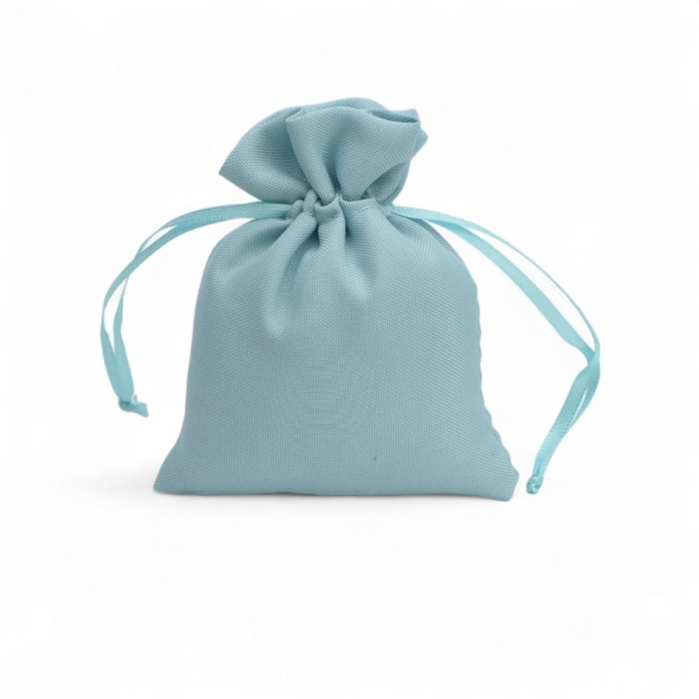 SACCHETTO COTONE TURCHESE 9X12 CM.